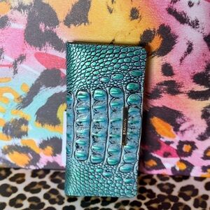 SOLD NWT Brahmin Ady Wallet Multi Esplanade Blue green